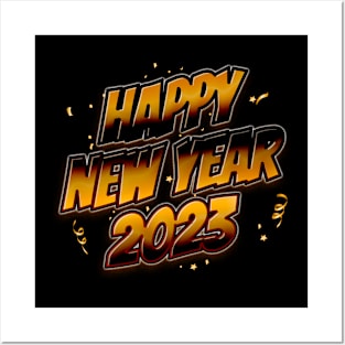 Happy New Year 2023 Posters and Art